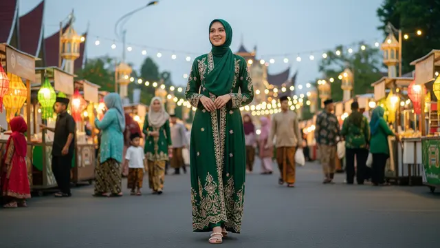 Ilustrasi Inspirasi Dress Hari Raya/Gemini AI