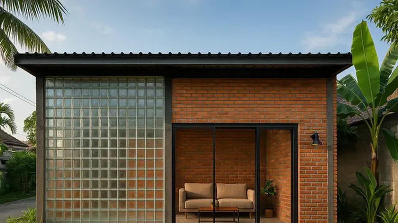 7 Desain Rumah Industrial dengan Glass Block 2025, Tampilan Hunian Jadi Berkelas dan Bikin Betah