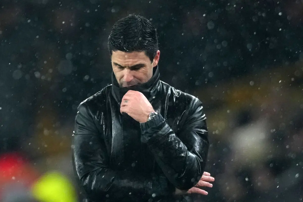 Foto: Raut Kecewa Pemain Arsenal saat Ditahan Tim Juru Kunci Wolverhampton di Liga Inggris