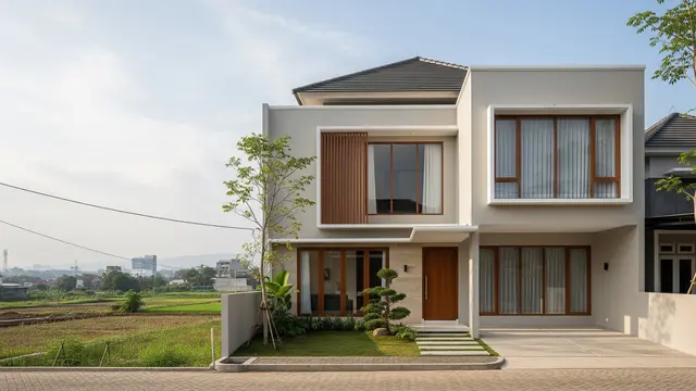 Model Rumah Desa untuk Lahan di Perbatasan Desa dan Kota