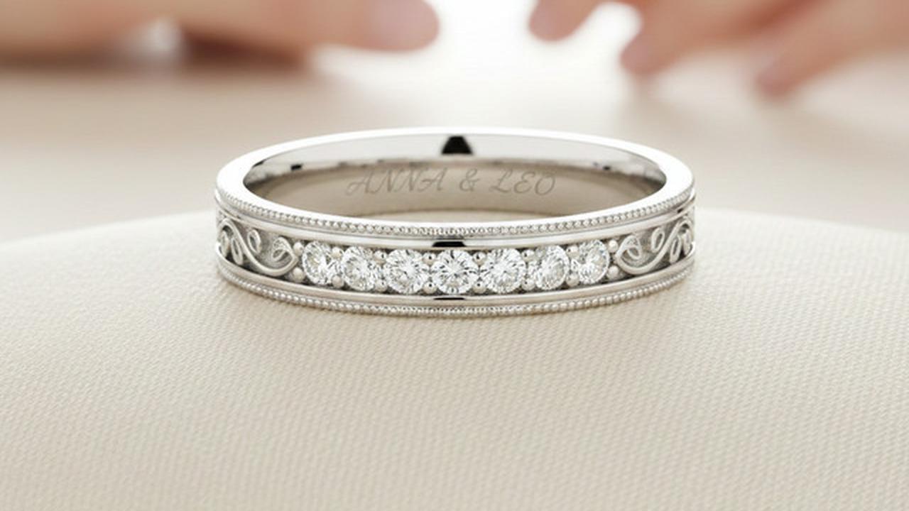 Model cincin nikah ukir nama
