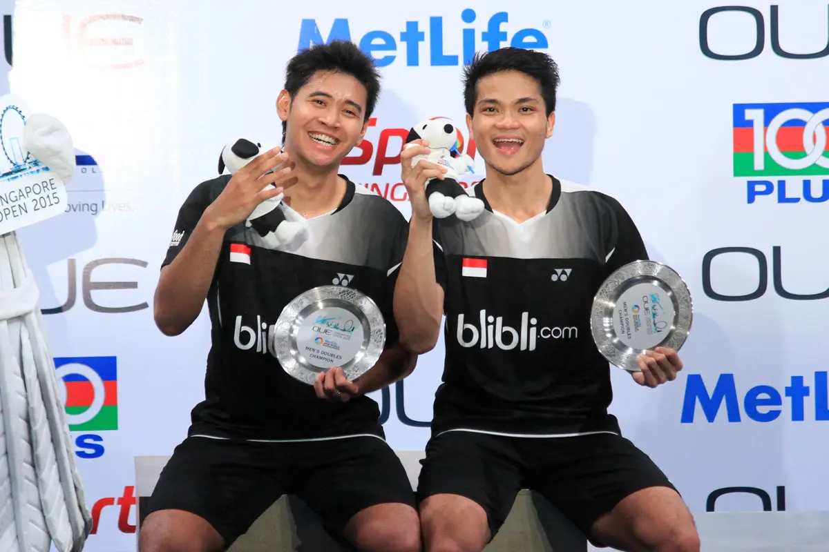 Ganda putra Indonesia Angga Pratama/Ricky Karanda Suwardi