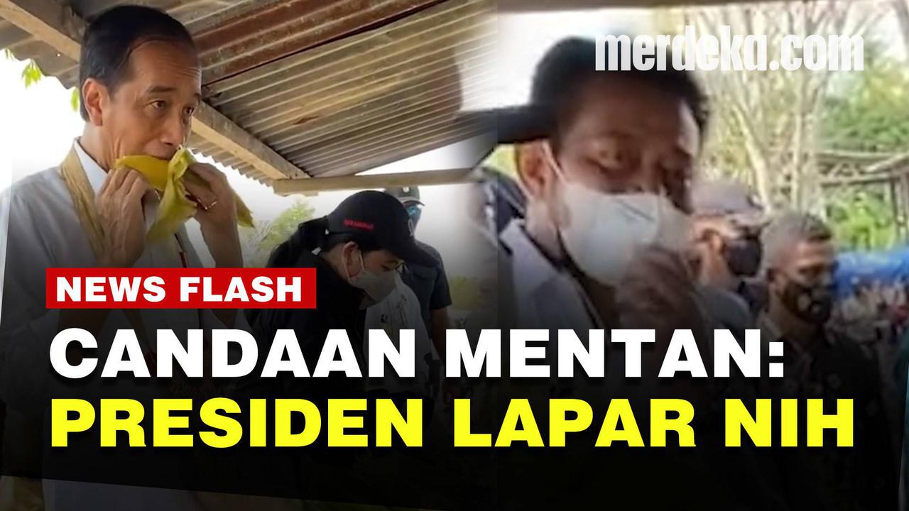 VIDEO: Belum Makan, Jokowi Lahap Banget Santap Jagung Rebus Pinggir Jalan di Sorong