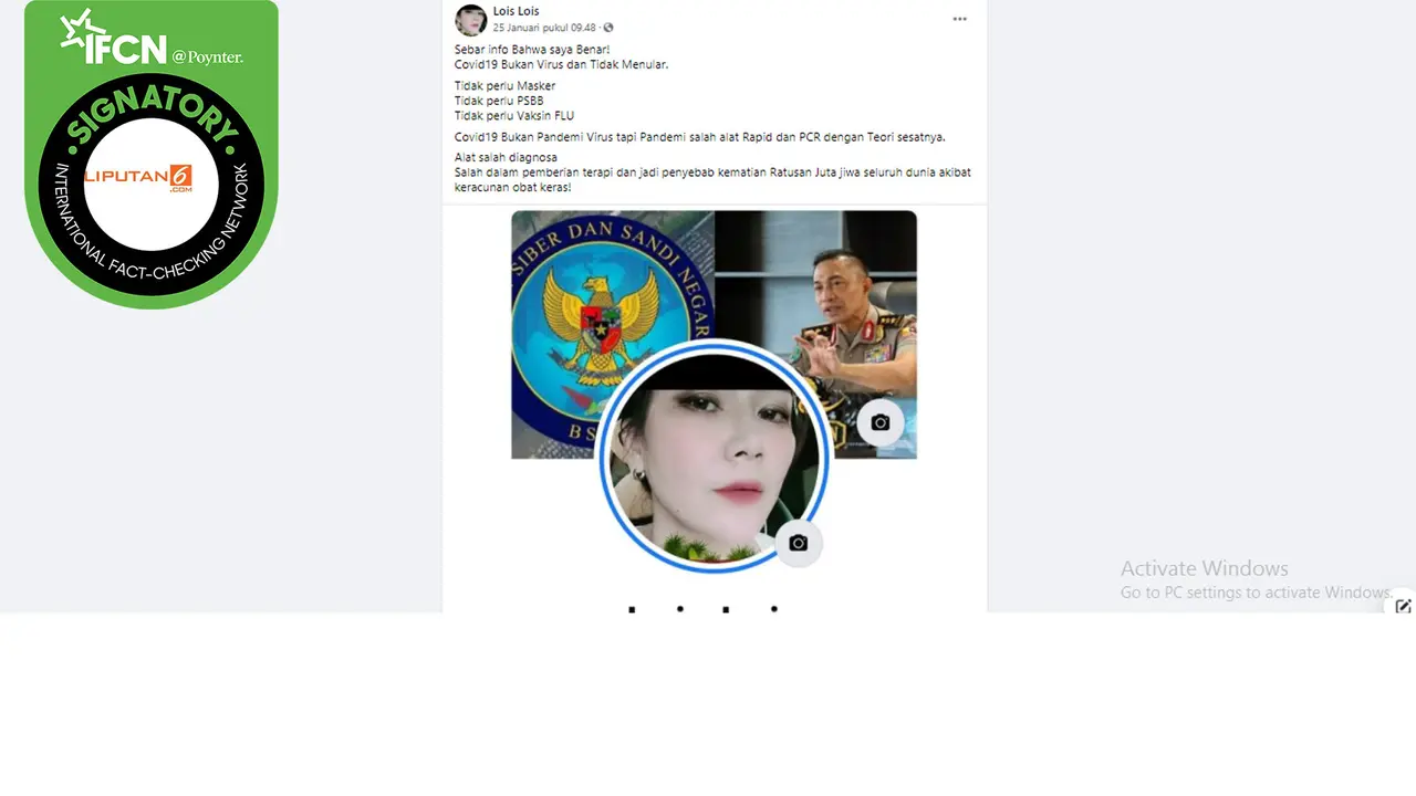 Klaim covid-19 bukan virus