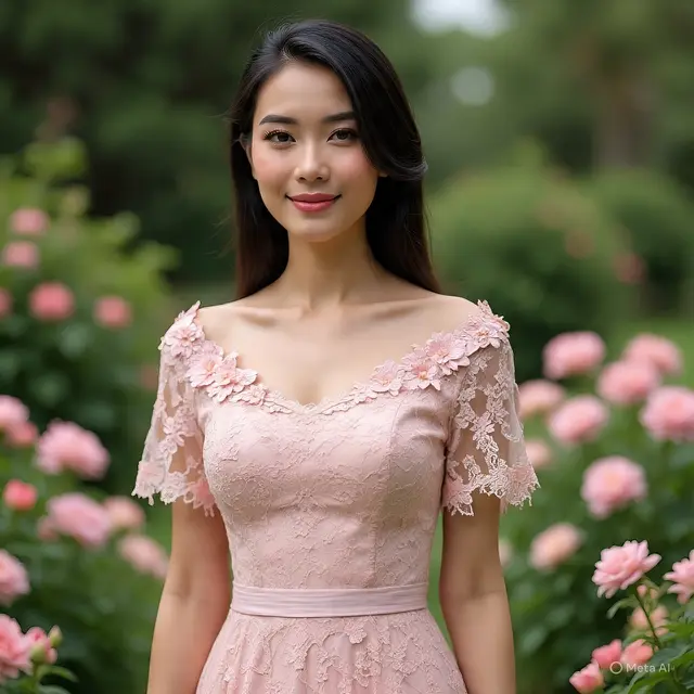 Model Dress Brokat Pendek