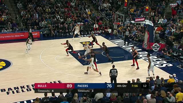 Berita video game recap NBA 2017-2018 antara Indiana Pacers melawan Chicago Bulls dengan skor 98-96.