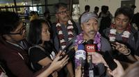 Pemain Timnas Indonesia U-16, Sutan Zico, tiba di Bandara Soekarno Hatta, Tangerang, Kamis (15/3/2018). Timnas Indonesia berhasil menjuarai turnamen Jenesys di Jepang. (Bola.com/M Iqbal Ichsan)