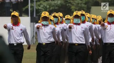 Latihan Gabungan calon Paskibraka 2017 ini dilakukan pada Selasa sampai Rabu di Lapangan PP-PON Kemenpora, Cibubur, Jakarta TImur