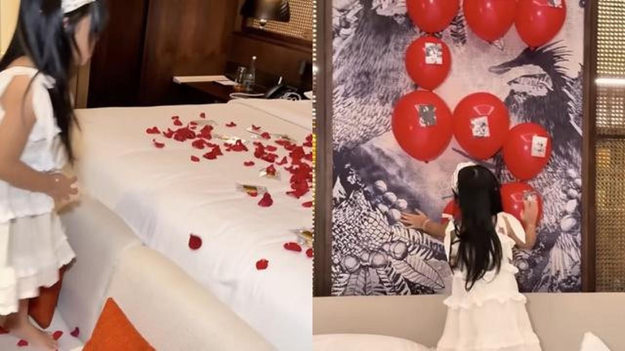 8 Potret Dekorasi Anniversary Pernikahan ke-5 Atta Aurel, Mewah Penuh Kejutan Romantis