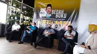 Acara bedah buku berjudul Buku Putih: Kronik Daulat Rakyat Vs Daulat Parpol karya Fahri Hamzah, yang diselenggarakan Party Watch (Parwa) Institute di Rocketz Café, Tebet, Jakarta Selatan, Jumat (30/4/2021). (Ist)