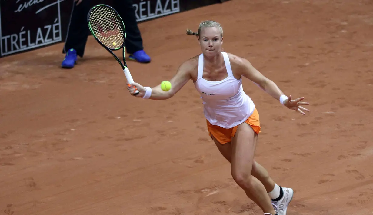 Saat ini Kiki Bertens berada pada peringkat ke-21 WTA yang merupakan peringkat tertinggi dalam kariernya. (EPA/Eddy Lemaistre)