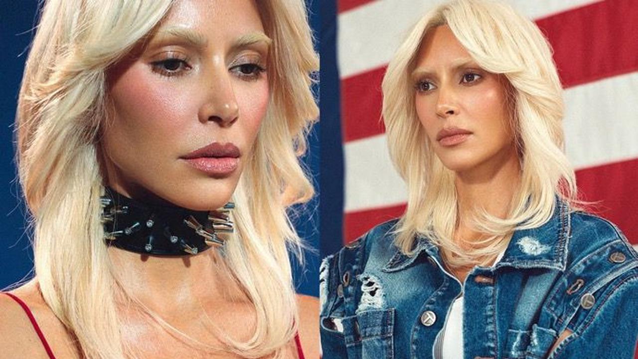 Kim Kadarshian hampir tak dikenali dengan alis pirang