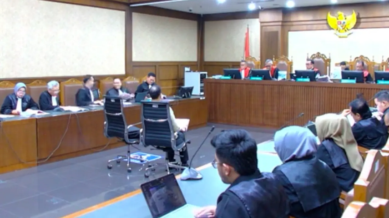 Sidang Replik Kasus Korupsi pengadaan laptop Chromebook dan Chrome Device Management (CDM) periode 2019–2022 di Pengadilan Tipikor Jakarta pada Pengadilan Negeri Jakarta. (Istimewa)