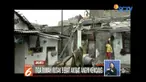 Belasan rumah di Jalan Lagoa Terusan, Koja, Jakarta Utara rusak akibat angin kencang pada Jumat pagi.
