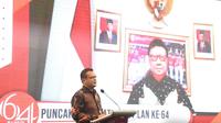 Kepala Lembaga Administrasi Negara (LAN) Dr Adi Suryanto, M.Si, saat membacakan sambutannya pada acara Peringatan Hari Ulang Tahun (HUT) LAN ke-64 di Jakarta, Jumat (6/8/2021). (Ist)