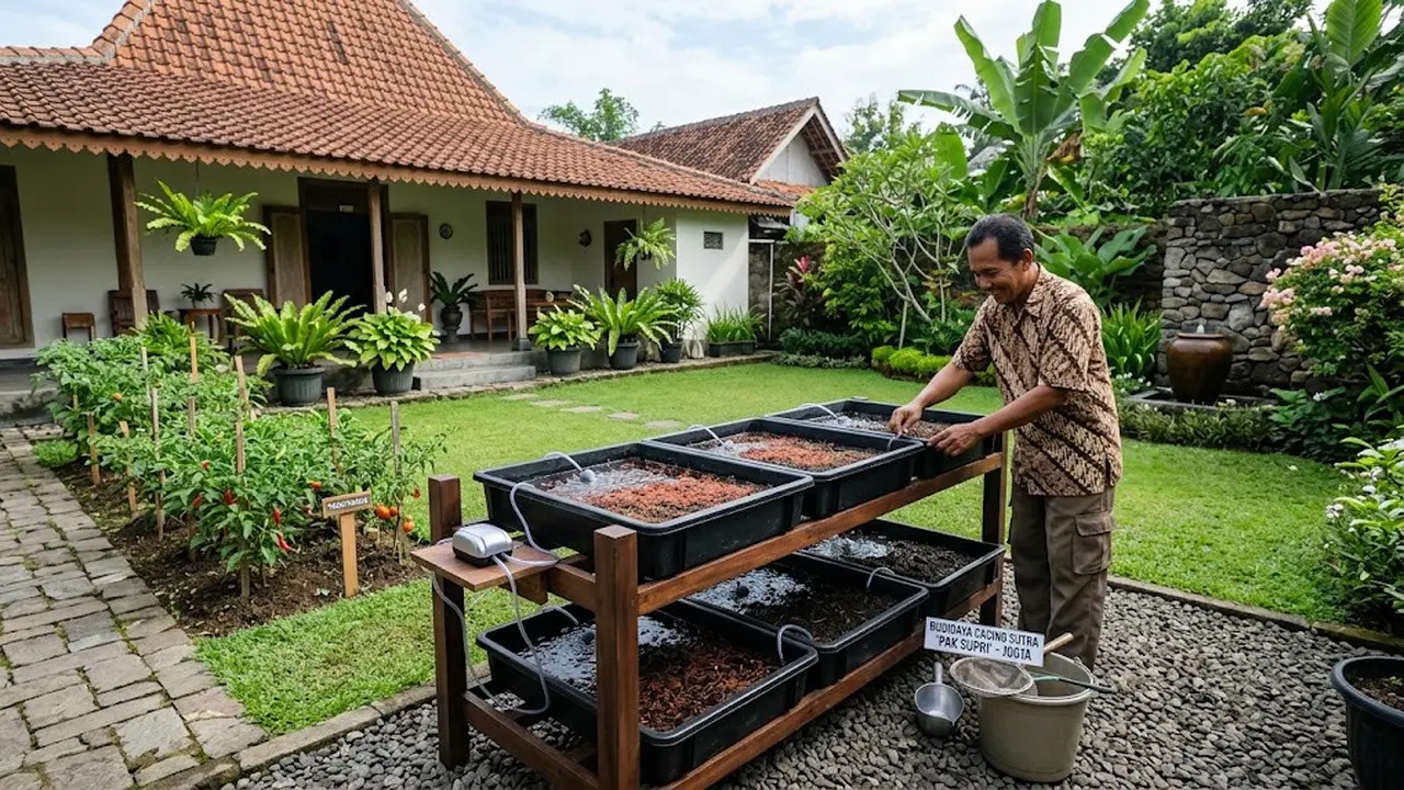 Budidaya Cacing Sutra