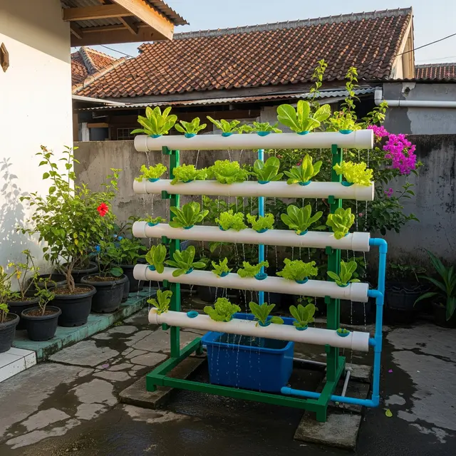 6 Ide Kebun Selada Vertikal yang Mudah Ditiru, Solusi Hijau di Lahan Sempit