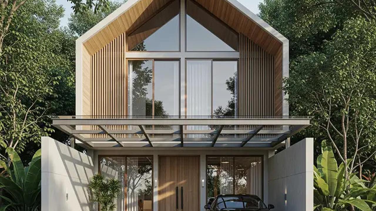 9 Model Rumah Atap Pelana Minimalis dengan Carport Baja Ringan, Makin Diminati
