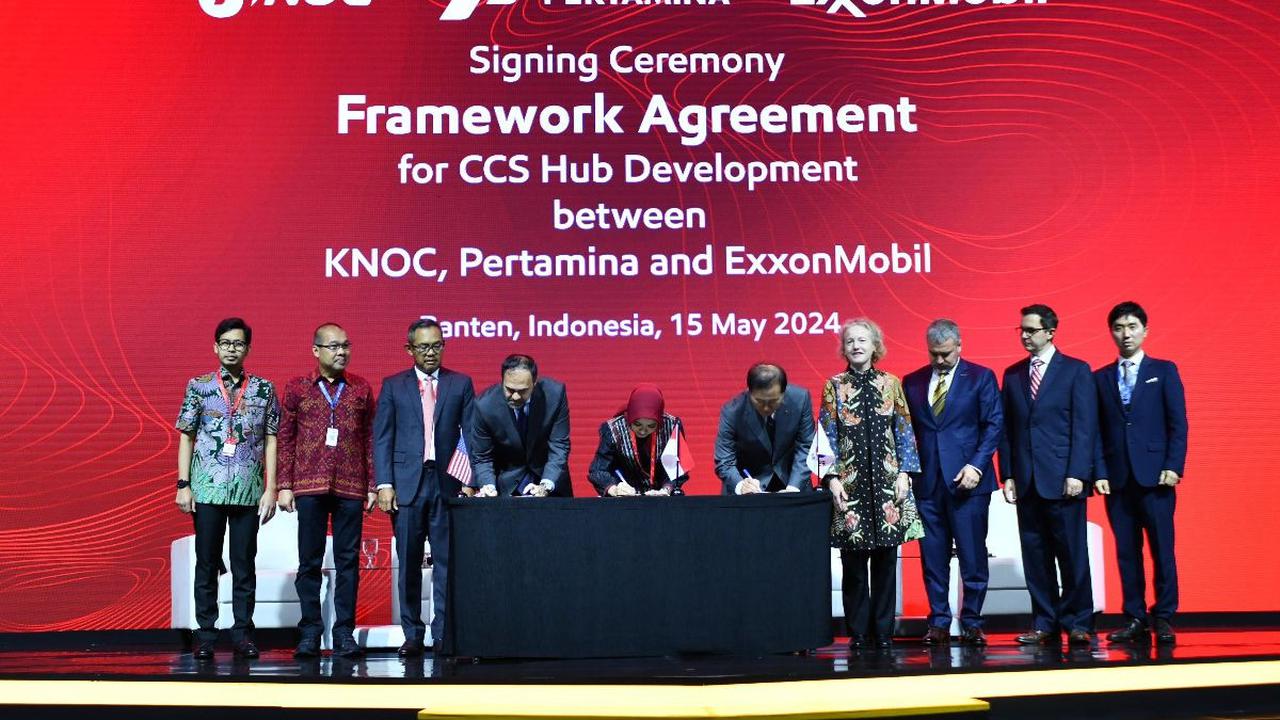 Pertamina, KNOC, dan ExxonMobil Jalin Kerja Sama Kembangkan CCS