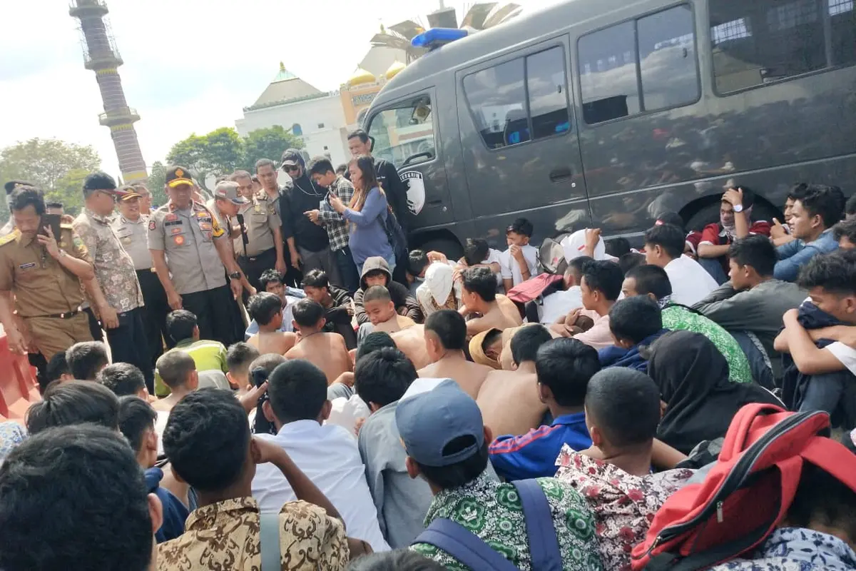 Pesan Berantai Tersebar Sebelum Pelajar STM Rencanakan Aksi Demo di Palembang