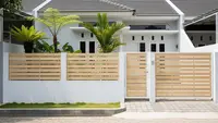 8 Ide Pagar Rumah Clean Look untuk Fasad Modern, Rapi, dan Elegan