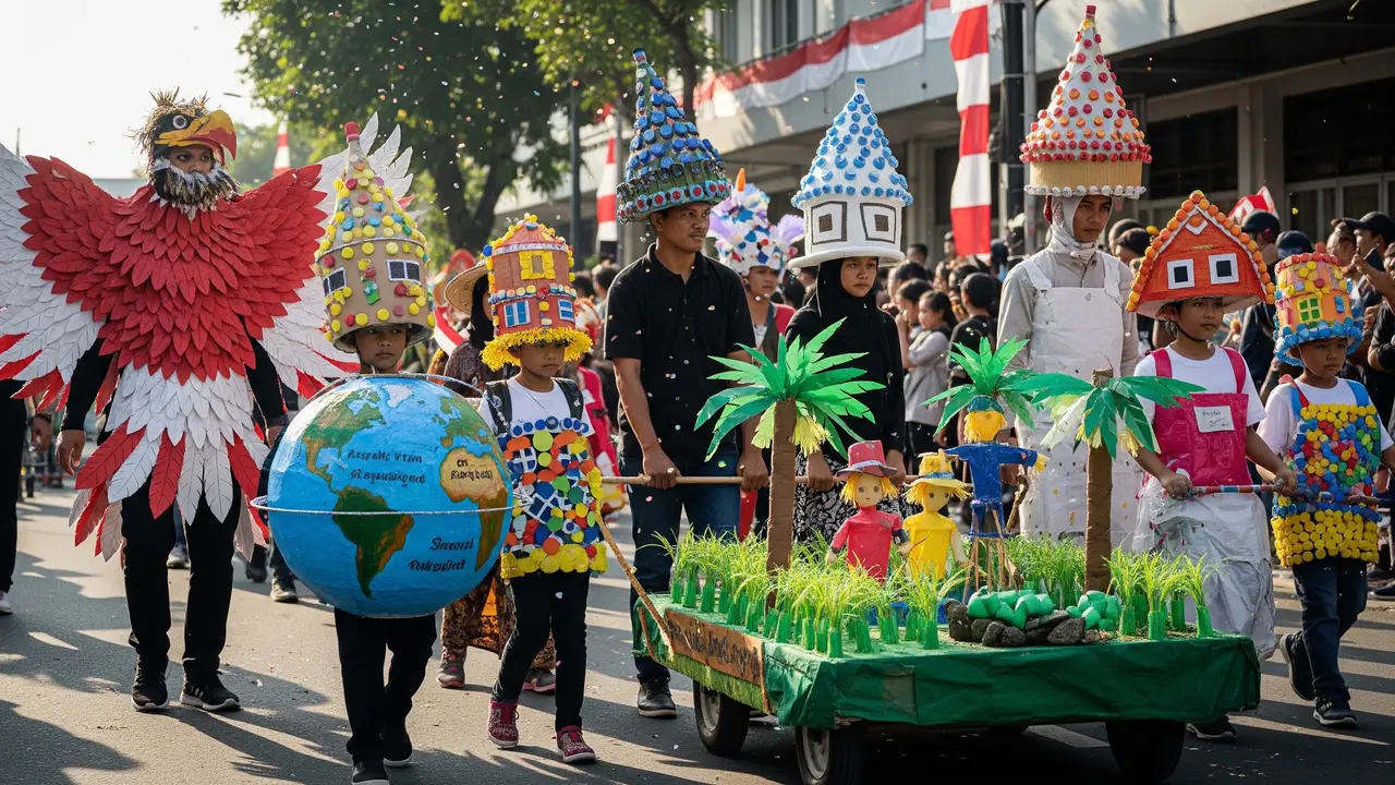 Karnaval 17 Agustus (AI Generated)