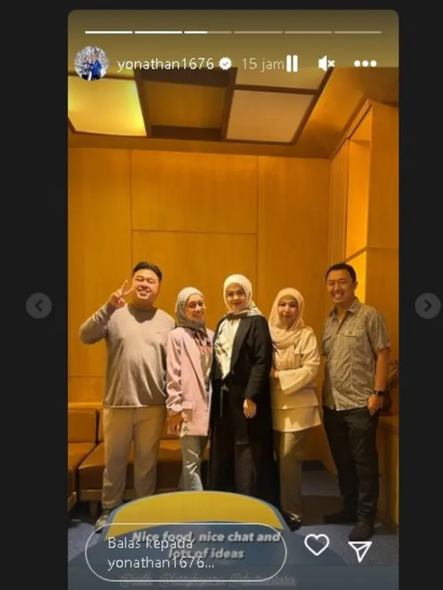 Momen temu kangen Lesti Kejora dan Siti Nurhaliza (Foto: Instagram yonathan1676)