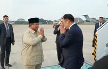 Momen Perpisahan Prabowo dan PM Thailand di Halim