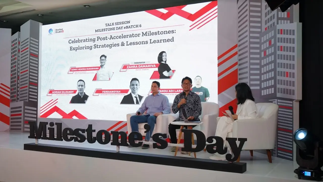 Program akselerator Startup Studio Indonesia (SSI) Batch 6 dengan acara puncak bertajuk “Milestone Day”. Dok: Kominfo
