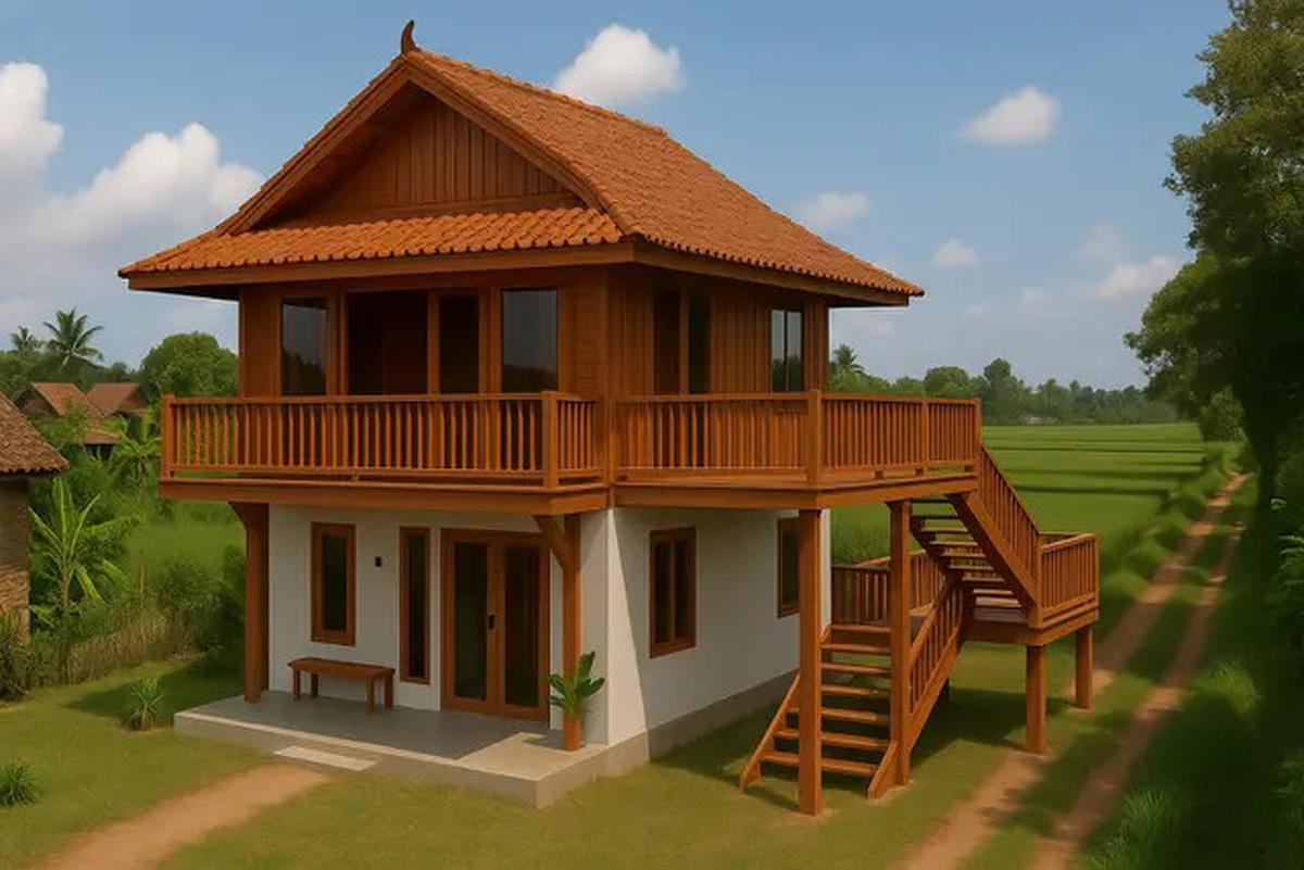 7 Model Rumah Lebar 6 Meter 2 Lantai di Desa, Nyaman dan Aman saat Dikunjungi Cucu dari Kota