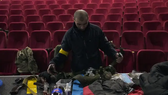 Militer Ukraina Sulap Bioskop Jadi Markas Pertahanan