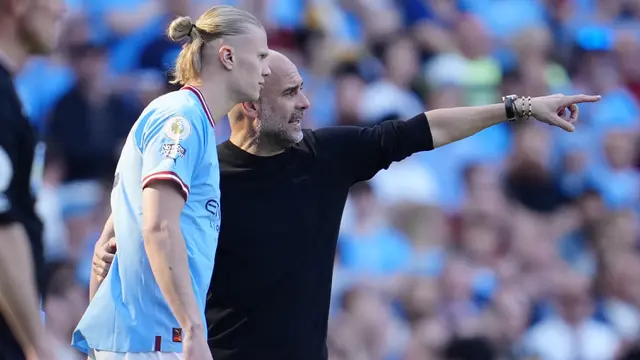 Foto: Gol Tunggal Julian Alvarez ke Gawang Chelsea Jadi Pembuka Pesta Juara Man City di Etihad Stadium