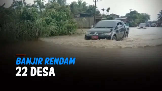 VIDEO: Dua Hari Diguyur Hujan, 22 Desa di Aceh Selatan Terendam Banjir