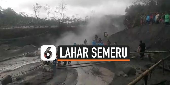 VIDEO: Detik-Detik Menegangkan Selamatkan Warga dari Lahar Semeru