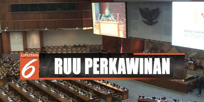 DPR Sahkan RUU Perkawinan Jadi Undang-Undang