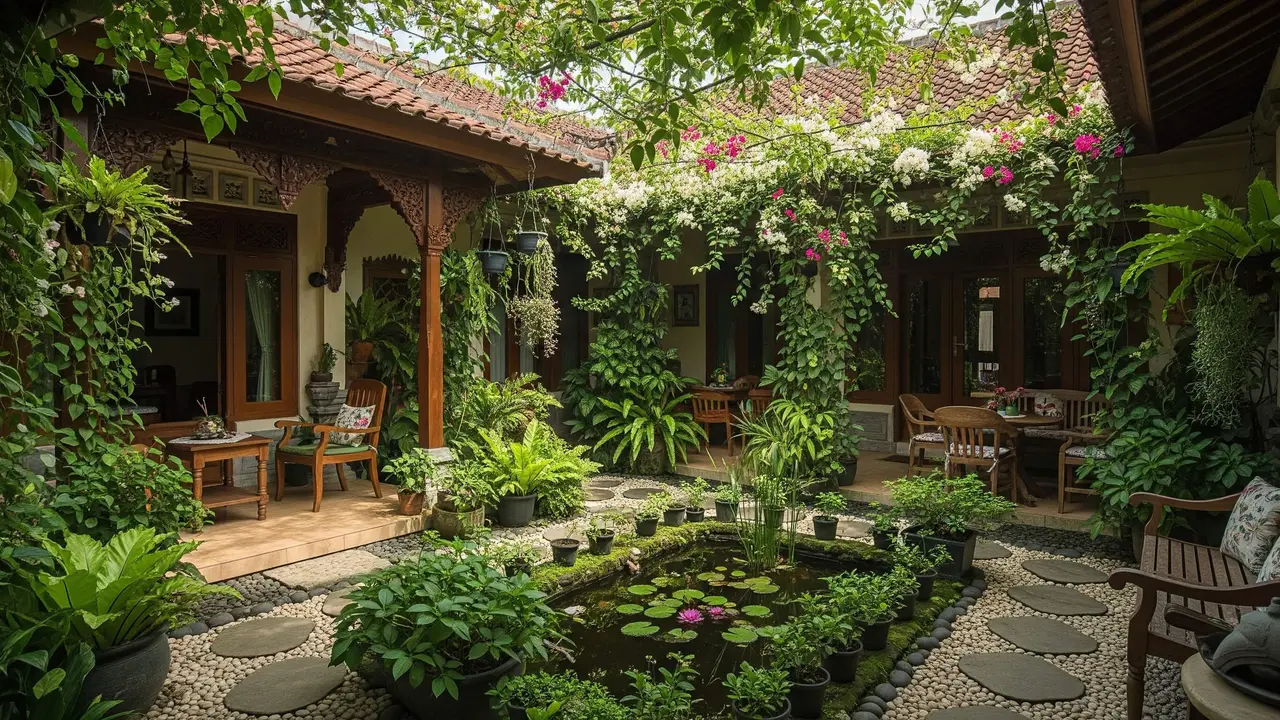 Desain Rumah dengan Konsep Inner Courtyard yang Bikin Udara Lebih Sejuk