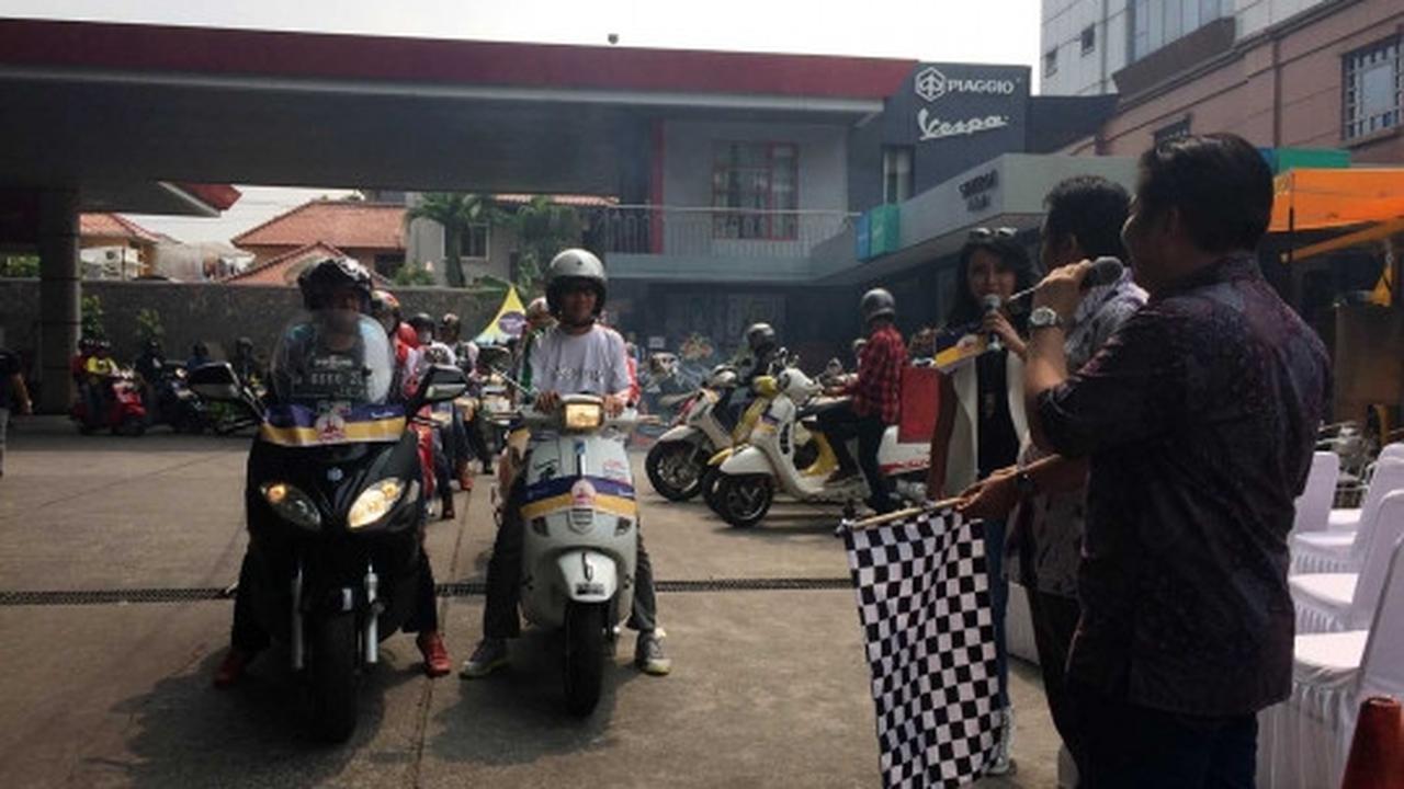 Keseruan keliling Jakarta bersama komunitas Vespa