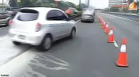 Bentrok Eksekusi Lahan Buaran, Lalu Lintas Terpaksa Contraflow