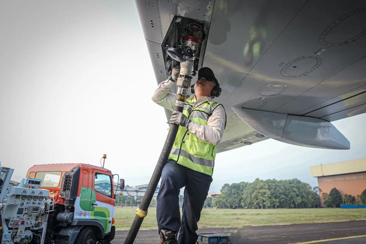Bahan bakar Sustainable Aviation Fuel (SAF). Dok PPN