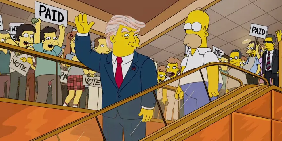Donald Trump dalam The Simpsons. (esquire.com)