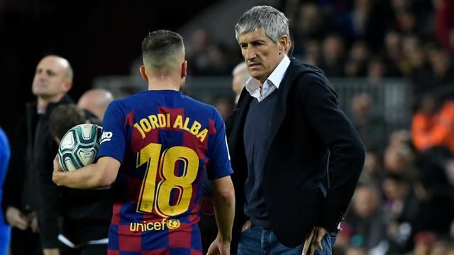 Pelatih Barcelona, Quique Setien.