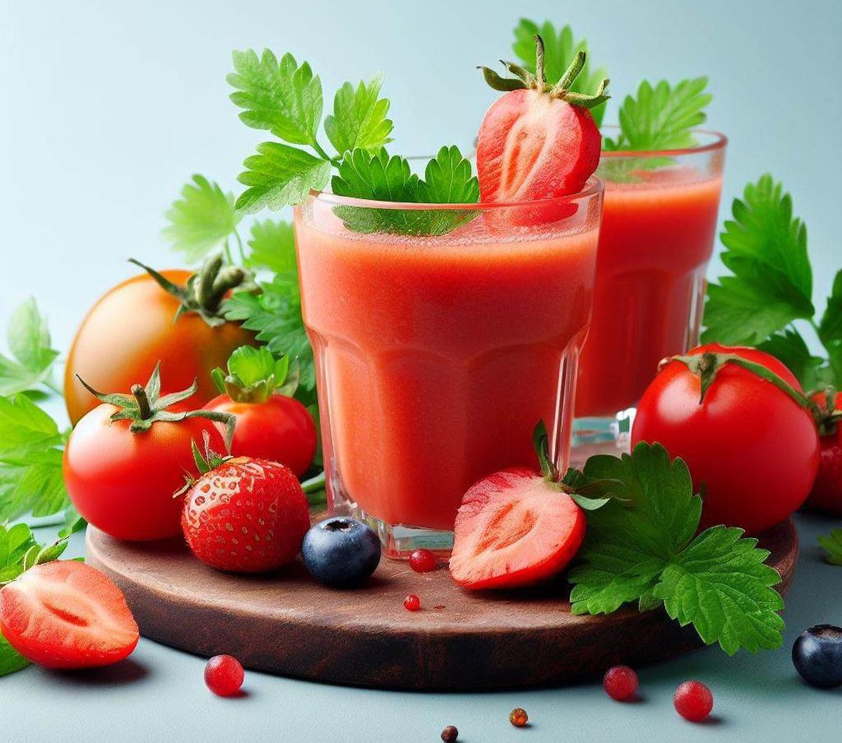 3. Resep Jus Tomat Stroberi