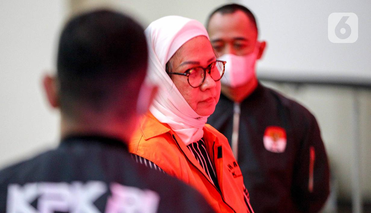 Untuk kebutuhan penyidikan, Karen Agustiawan akan ditahan penyidik selama 20 hari pertama, terhitung 19 September 2023 - 8 Oktober 2023 di Rutan KPK. (Liputan6.com/Faizal Fanani)