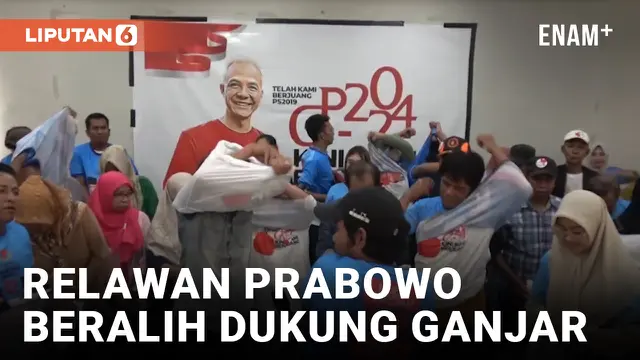 Relawan Prabowo Membelot Deklarasi Dukung Ganjar di Pilpres 2024