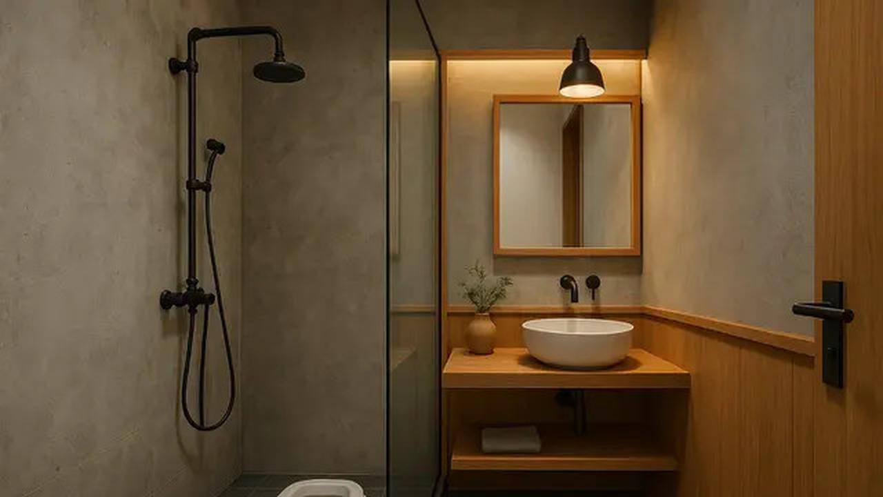 10 Desain Kamar Mandi 1,5 x 1,5 Meter Kloset Jongkok Gaya Jepang Minimalis, Cocok untuk Rumah Mungil