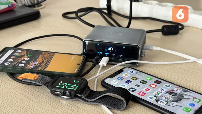 <p>Anker Prime Charger 250W. (Liputan6.com/ Yuslianson)</p>