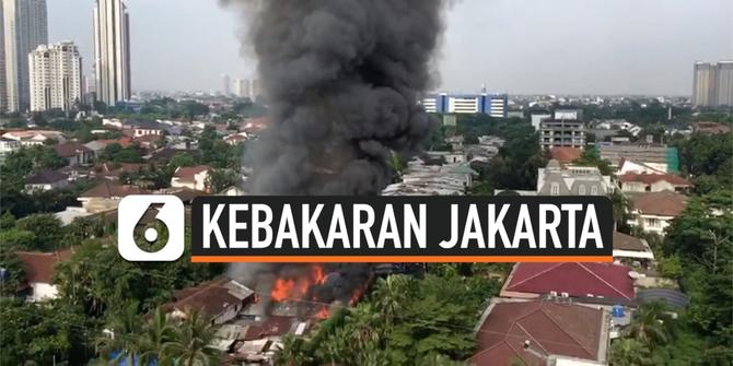 VIDEO: Kebakaran Permukiman Penduduk di Dekat Senayan City