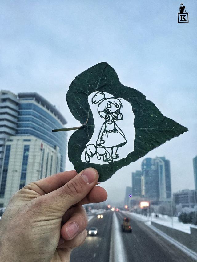 Kreatif Karya Seni dari Daun yang Bikin Berdecak Kagum 