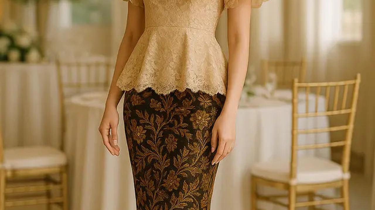 8 Model Batik Brokat Kombinasi Lengan Kupu Kupu Terbaru 2025, Anggun dan Modern