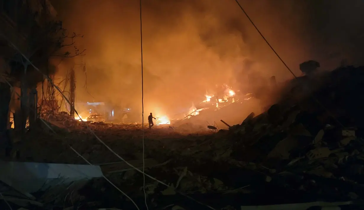 Serangan Israel di Lebanon juga memaksa lebih dari 1,2 juta orang mengungsi. (Abbas FAKIH/AFP)